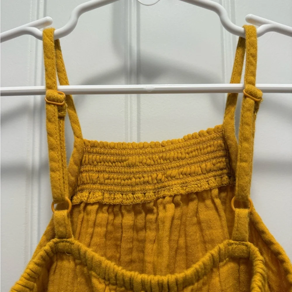 Old Navy Mustard Yellow Tiered Sundress
